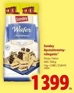 Lidl SONDEY Aprósütemény-válogatás ajánlat