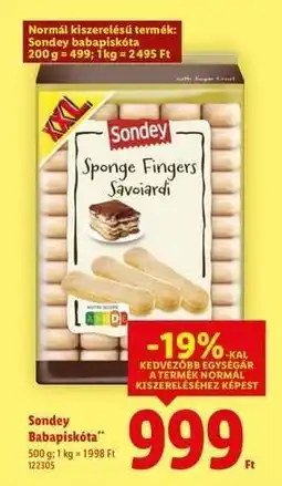 Lidl SONDEY Babapiskóta ajánlat