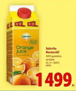Lidl SOLEVITA Narancslé ajánlat