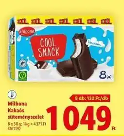 Lidl Milbona Kakaós süteményszelet ajánlat