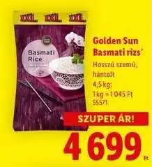 Lidl GOLDEN SUN Basmati rizs ajánlat