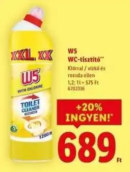 Lidl W5 WC-tisztító ajánlat