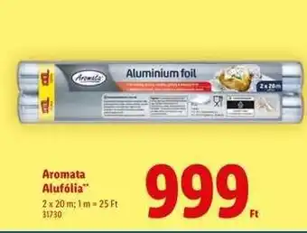 Lidl Aromata Alufólia ajánlat