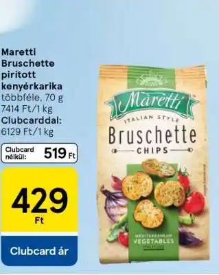 Tesco Maretti Bruschette pirított kenyérkarika ajánlat