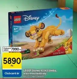Tesco LEGO Disney 43243 Simba, a kis oroszlánkirály ajánlat