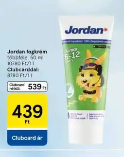 Tesco Jordan fogkrém ajánlat