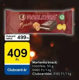Tesco MARLENKA SNACK ajánlat