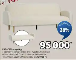 JYSK PARADIS kanapéágy ajánlat