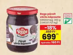 Spar Rege Párolt vörös káposzta ajánlat