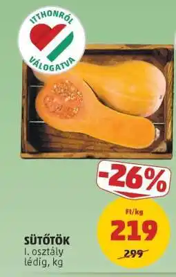 PENNY Sütőtök ajánlat