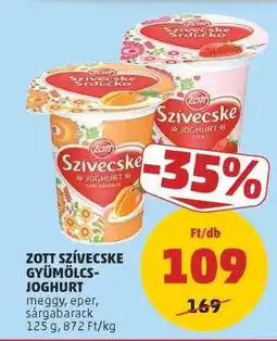 PENNY Zott Szívecske Gyümölcs-Joghurt ajánlat