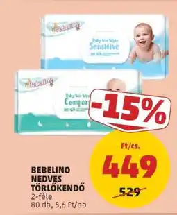 PENNY Bebelino Nedves Törlőkendő ajánlat