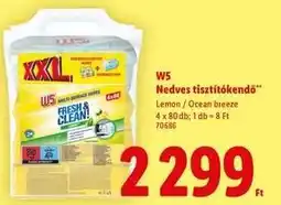 Lidl W5 Nedves tisztítókendő ajánlat