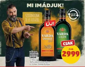 PENNY Várda Keserű Likőr ajánlat