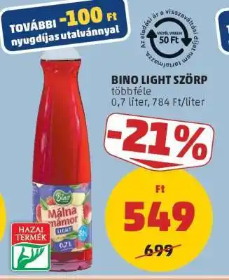 PENNY Bino Light Szörp ajánlat