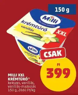 PENNY Milli XXL Krémtúró ajánlat