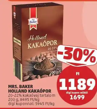 PENNY Mrs. Baker Holland Kakaópor ajánlat