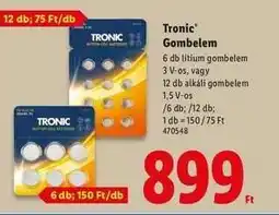 Lidl TRONIC Gombelem ajánlat