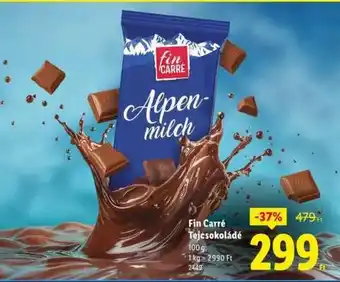 FIN CARRÉ Tejcsokoládé