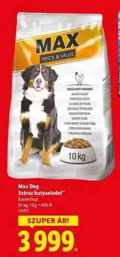 Lidl MAX DOG Száraz kutyaeledel ajánlat