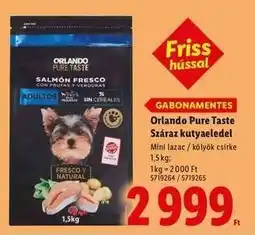 Lidl ORLANDO PURE TASTE Száraz kutyaeledel ajánlat