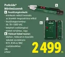 Lidl Parkside Mérőműszerek ajánlat