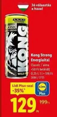Lidl KONG STRONG Energiaital ajánlat
