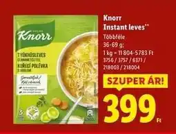 Lidl Knorr instant leves ajánlat