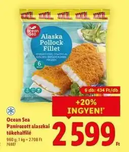 Lidl Ocean Sea Panírozott alaszkai tőkehalfilé ajánlat