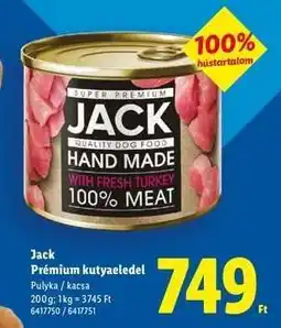 Lidl Jack Prémium kutyaeledel ajánlat