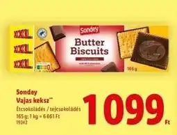Lidl Sondey Vajas keksz ajánlat
