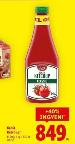 Lidl KANIA Ketchup ajánlat