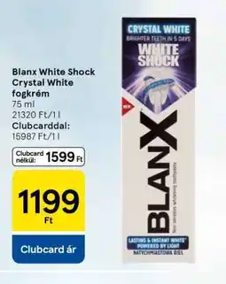 Tesco Blanx White Shock Crystal White fogkrém ajánlat