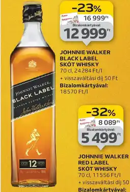 Auchan Johnnie walker. black label skót whisky ajánlat