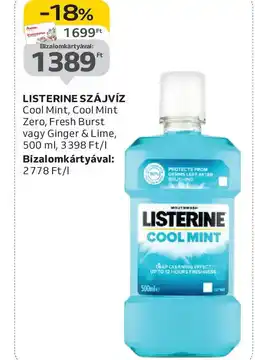 Auchan Listerine szájvíz ajánlat
