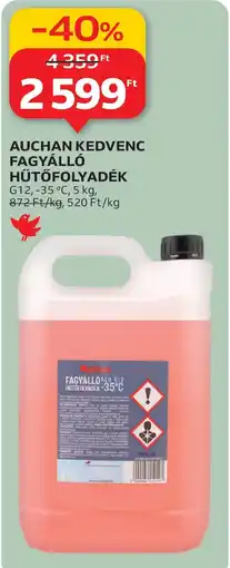 Auchan Auchan kedvenc fagyálló hűtőfolyadék ajánlat
