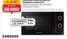 Auchan Samsung ms20a3010ah/eo mikrohullámú sütő ajánlat