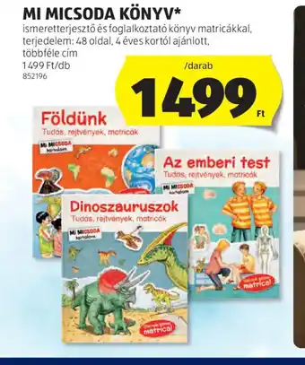 ALDI MI MICSODA KÖNYV ajánlat