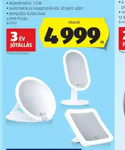 ALDI AMBIANO KOZMETIKAI TÜKÖR LED-VILÁGÍTÁSSAL ajánlat