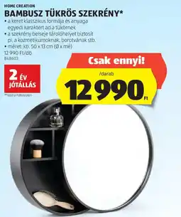 ALDI BAMBUSZ TÜKRÖS SZEKRÉNY ajánlat