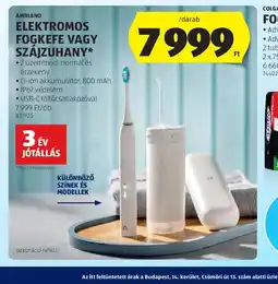 ALDI AMBIAAND ELEKTROMOS FOGKEFE VAGY SZÁJZUHANY ajánlat