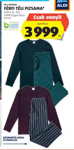 ALDI FÉRFI TÉLI PIZSAMA ajánlat