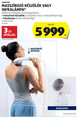 ALDI Ambiano masszírozó készülék vagy infralámpa ajánlat