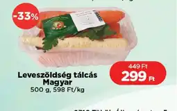 Real Leveszöldség tálcás ajánlat