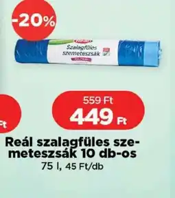 Real Reál szalagfüles szemeteszsák ajánlat