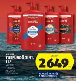 ALDI OLD SPICE TUSFÜRDŐ 3IN1, 1 L ajánlat