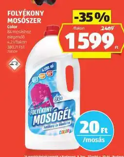 ALDI Folyékony mosószer Color ajánlat