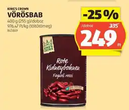 ALDI KING'S CROWN VÖRÖSBAB ajánlat