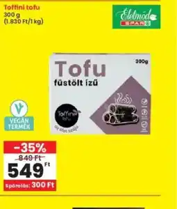 Interspar Toffini Tofu ajánlat