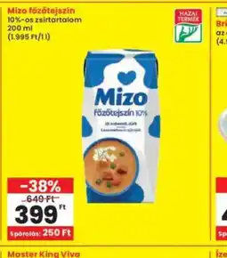 Interspar Mizo főzőtejszín ajánlat